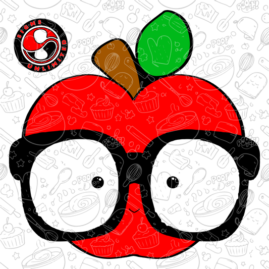 Apple with Glasses